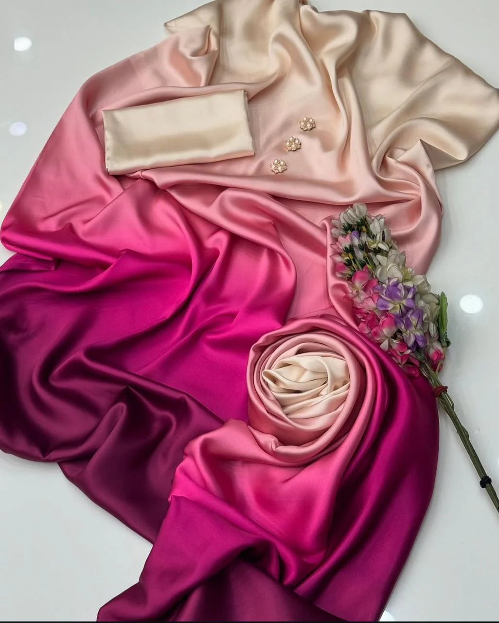 Digital printed shamooz silk 3 piece (Unstitched)