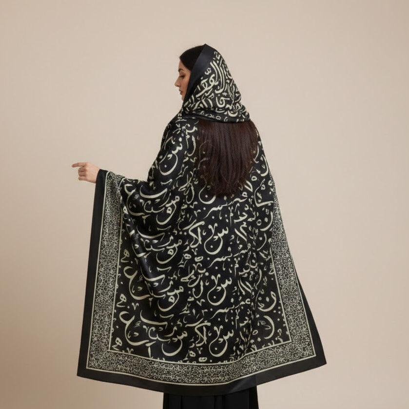 Calligraphy Shamooz Silk Shawls