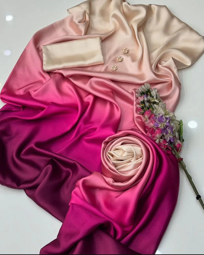 Digital printed shamooz silk 3 piece (Unstitched)