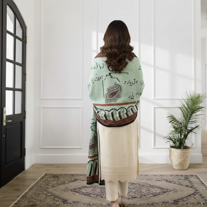 Calligraphy Shamooz Silk Shawls