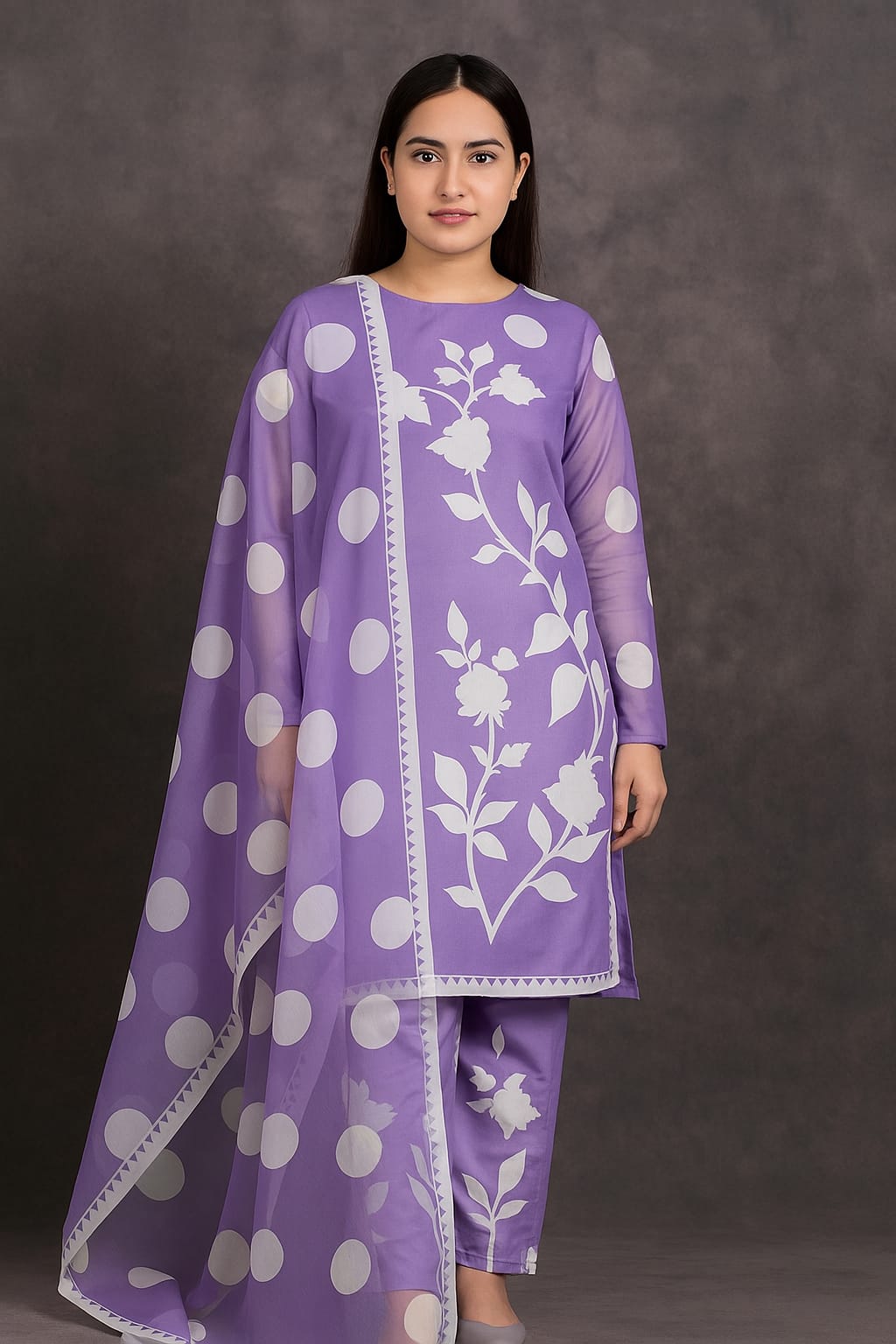 3 pcs digital printed swiss lawn