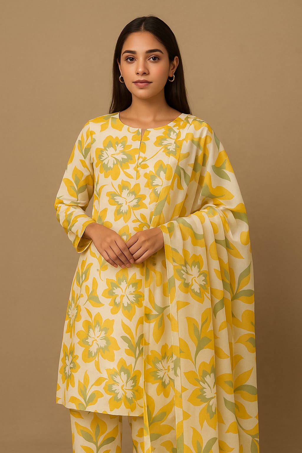 3 pcs digital printed swiss lawn