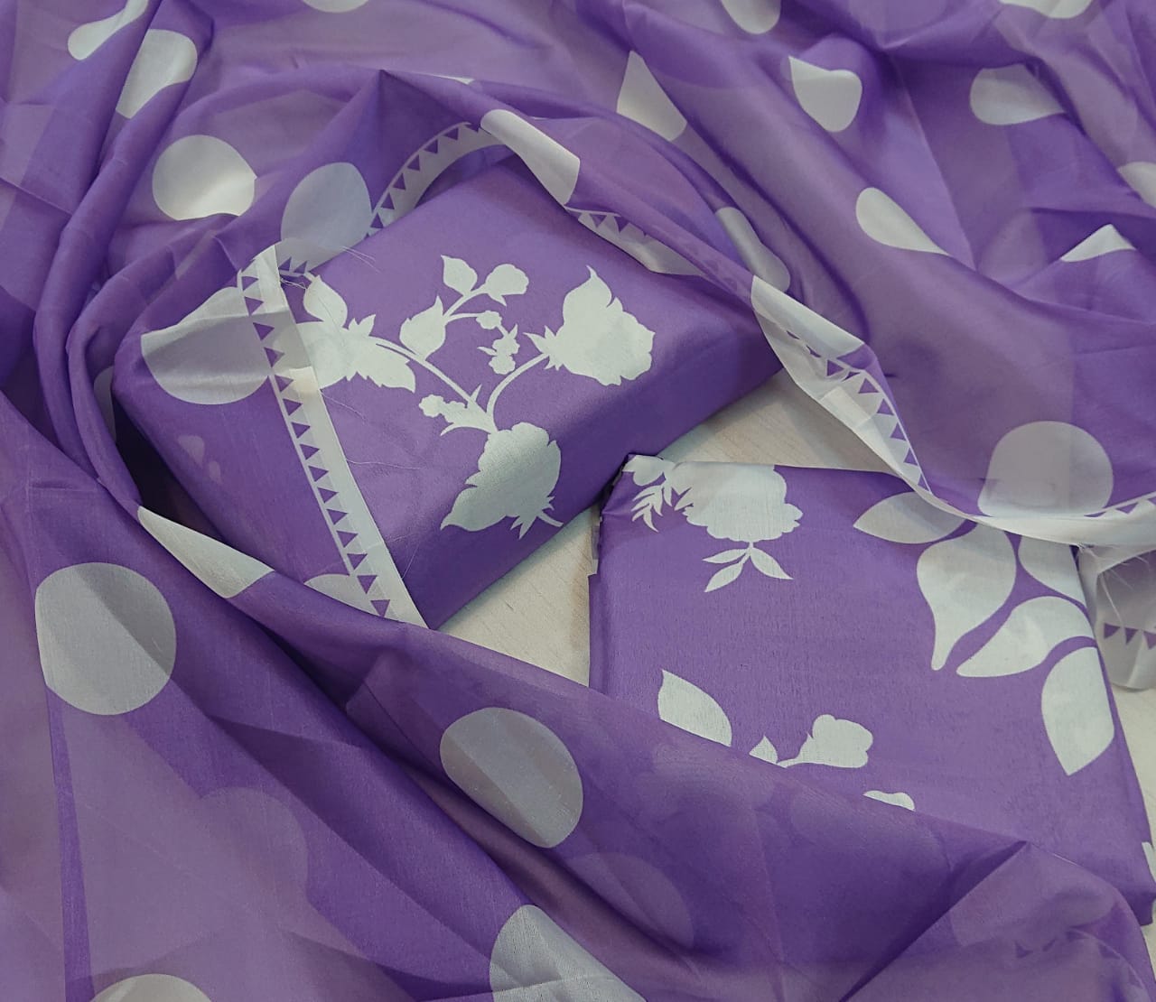 3 pcs digital printed swiss lawn