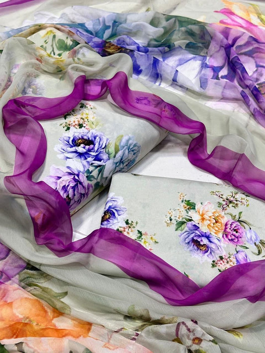 Digital Printed swiss lawn 3 pcs (Unstitched)