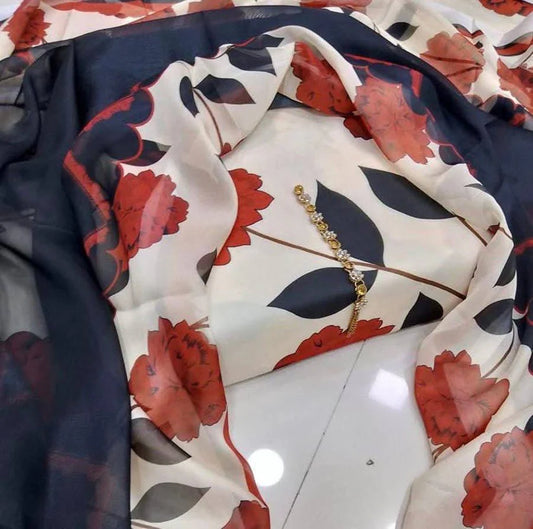 Digital Printed swiss lawn 3 pcs (Unstitched)