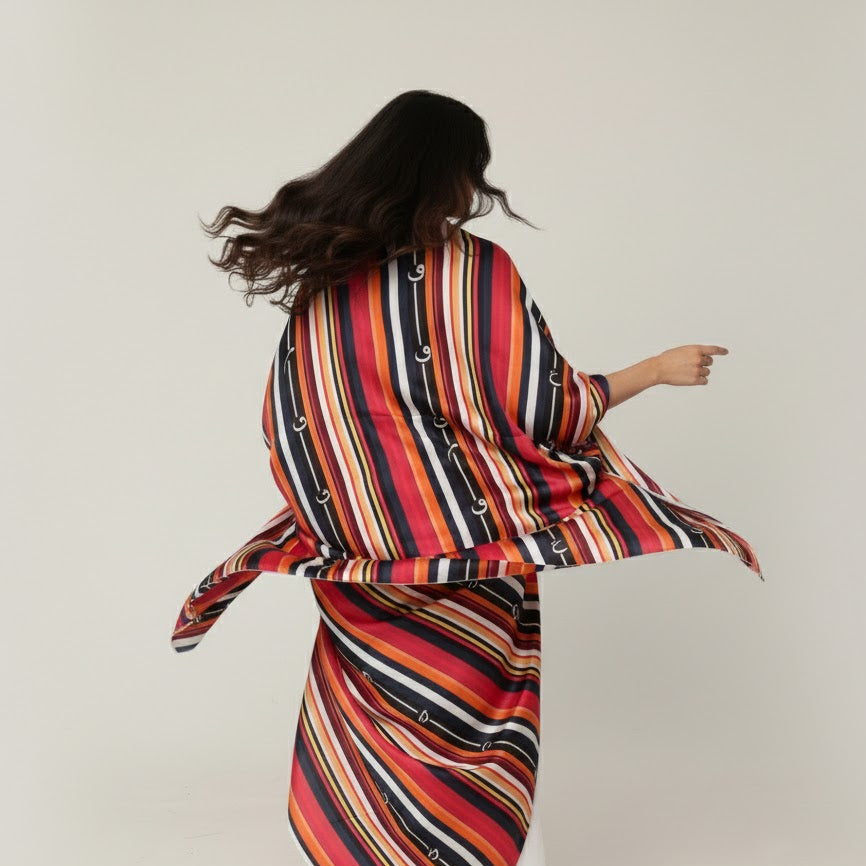 Calligraphy Shamooz Silk Shawls